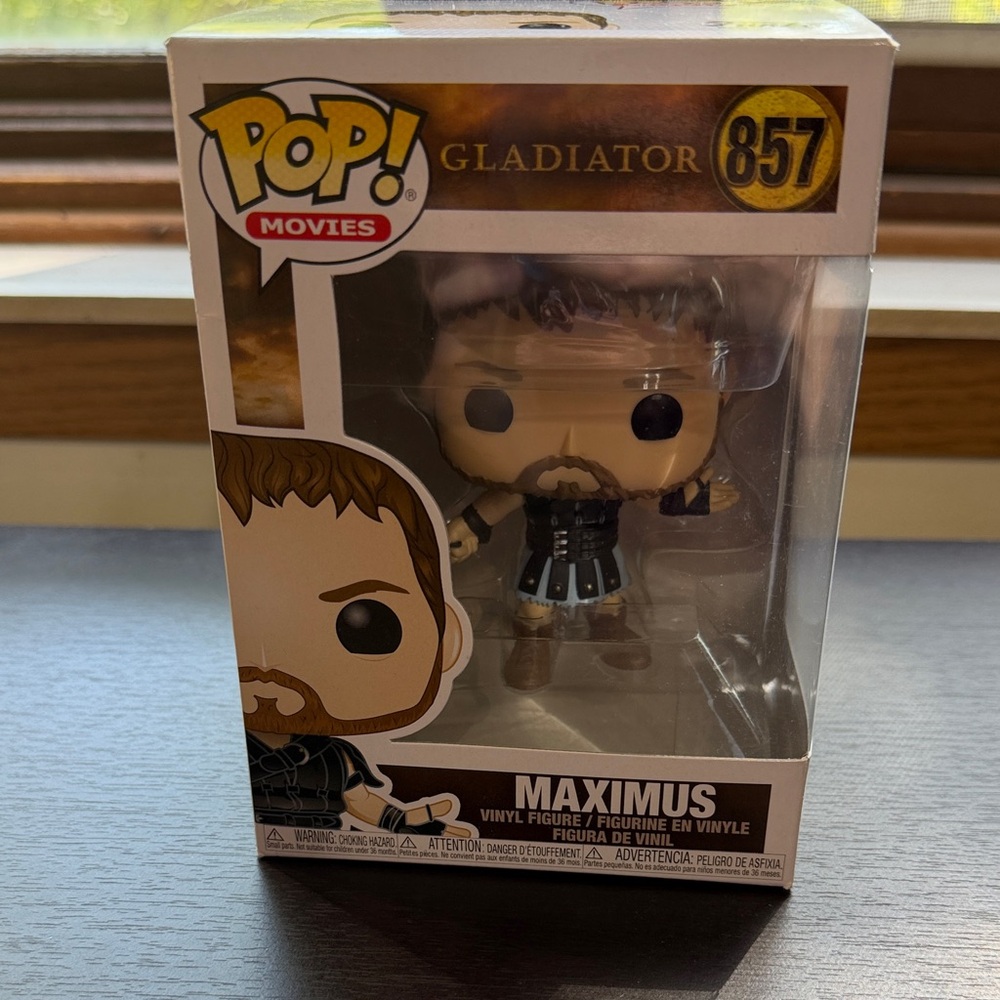 Funko Gladiator Maximus Figure with Black and Brown Details